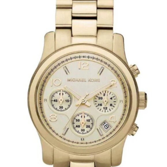 Michael Kors Runway Chronographic goldtone quartz watch 38mm good working cond. - Picture 1 of 6